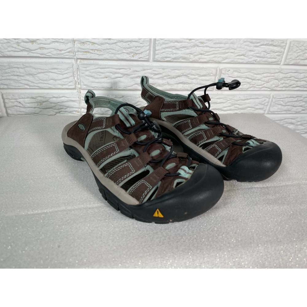 KEEN Newport H2 Brown Blue Sport Waterproof Hiking Sandal Women 8